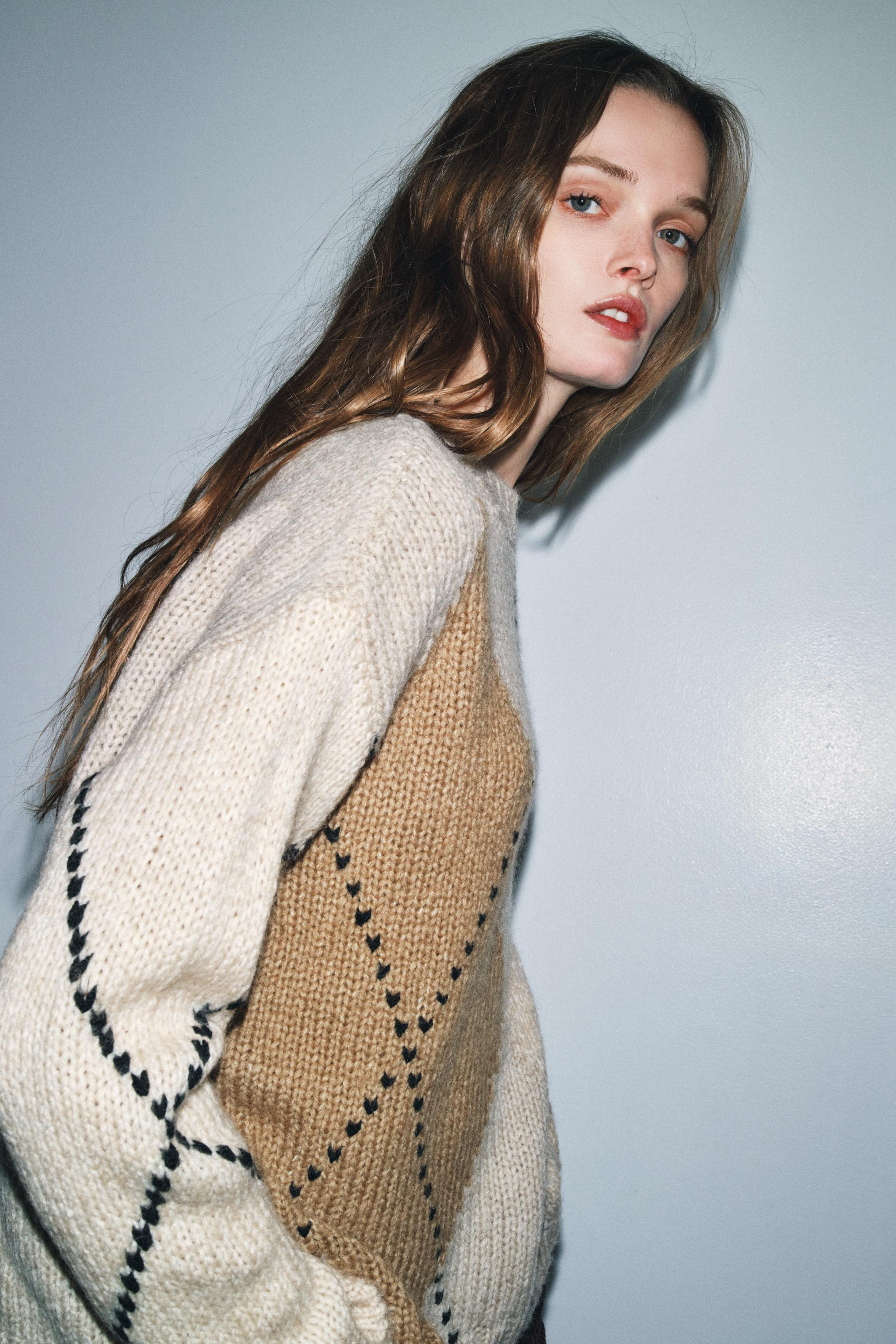 DIAMOND KNIT JUMPER | Zara UK