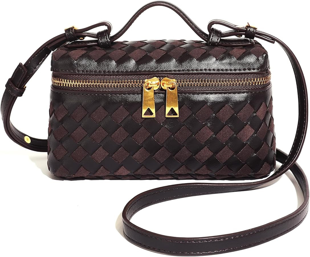 Crossbody Bag for Women, Small Top Handle Purse Square Box Handbag Trendy Shoulder Bag Cute Satch... | Amazon (US)