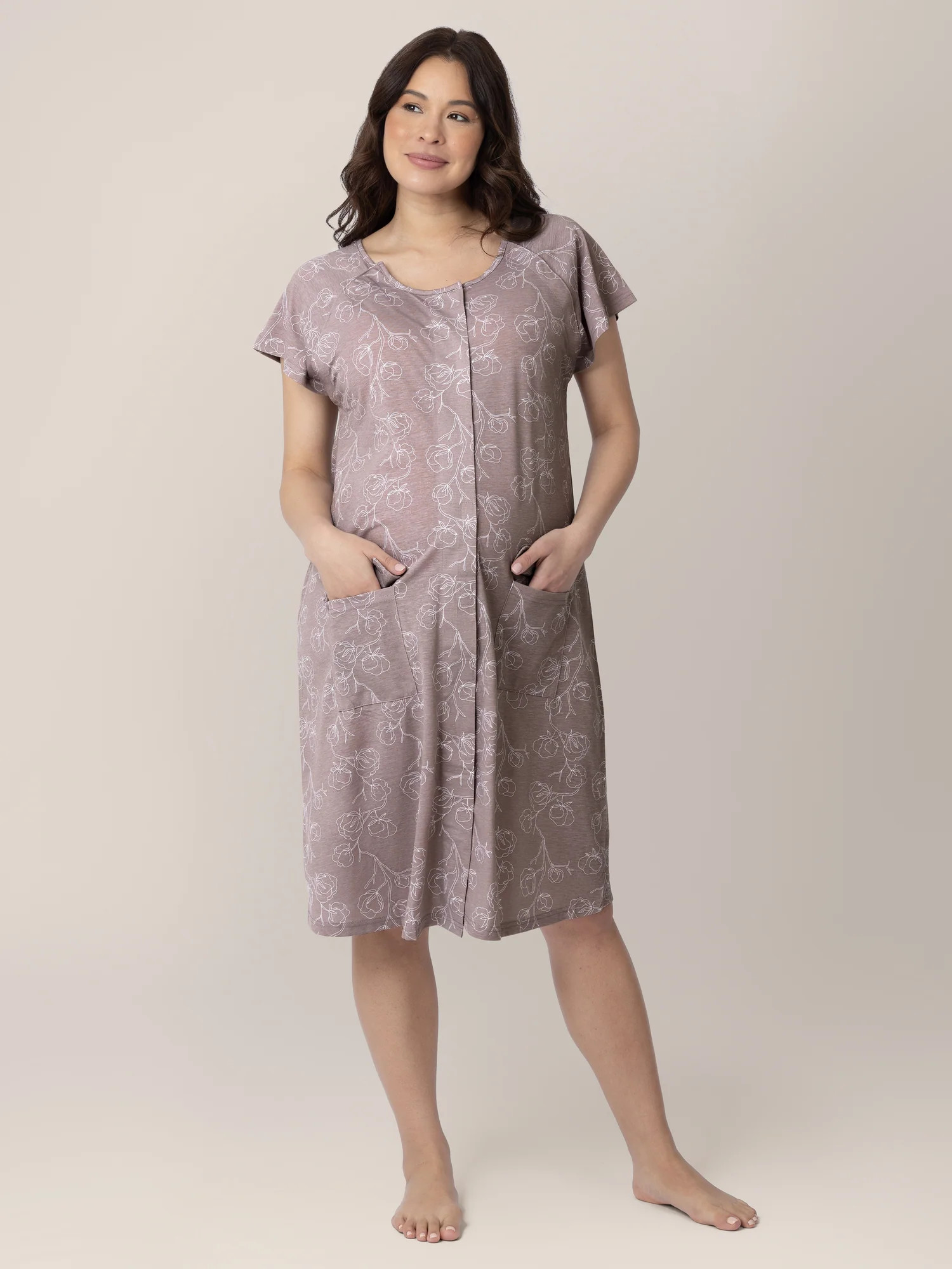 Universal Labor & Delivery Gown | Lilac Bloom - Kindred Bravely | Kindred Bravely