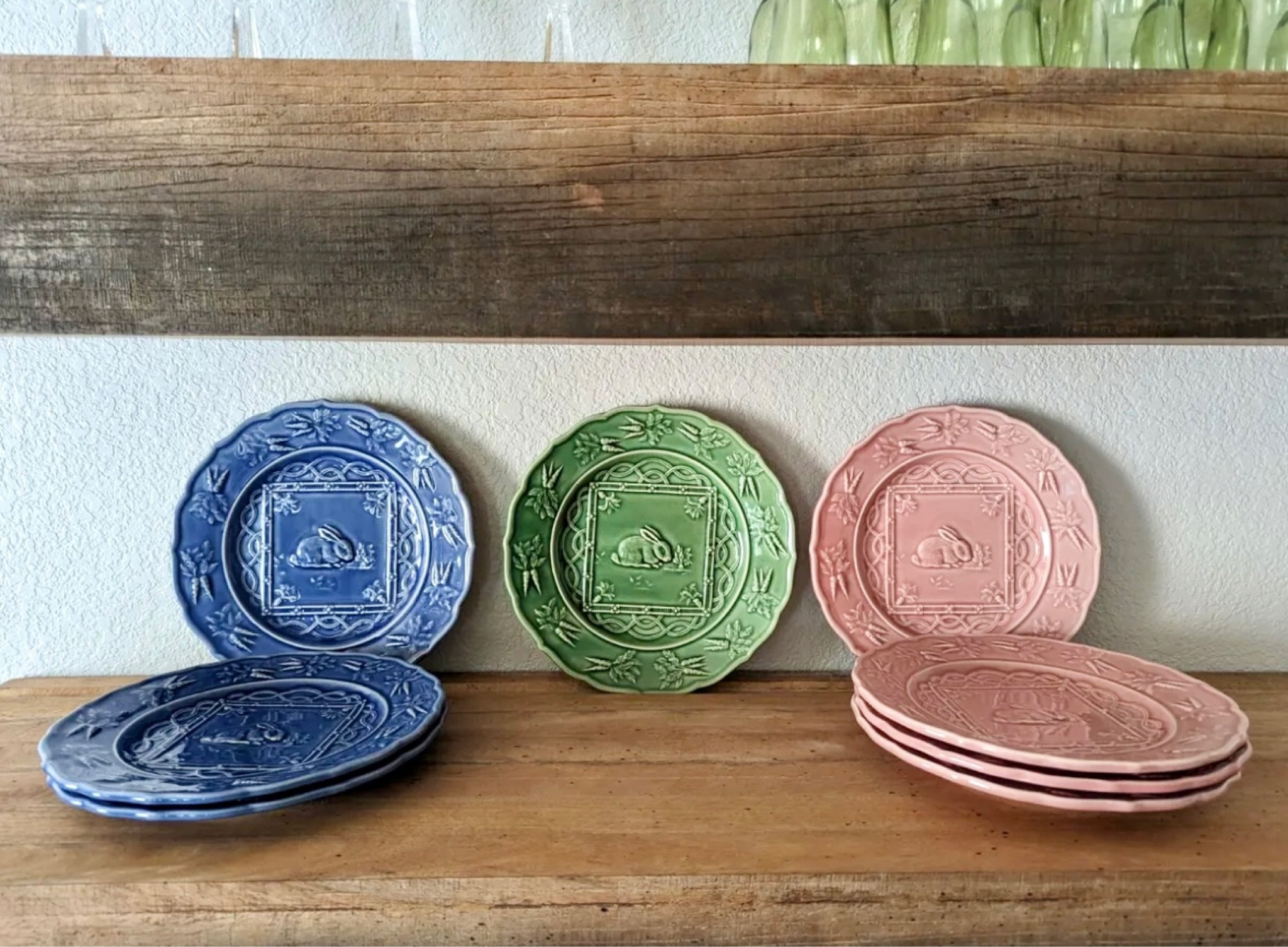 Easter table bunny plates vintage Bordallo Pinheiro rabbit plates

#LTKSeasonal #LTKhome