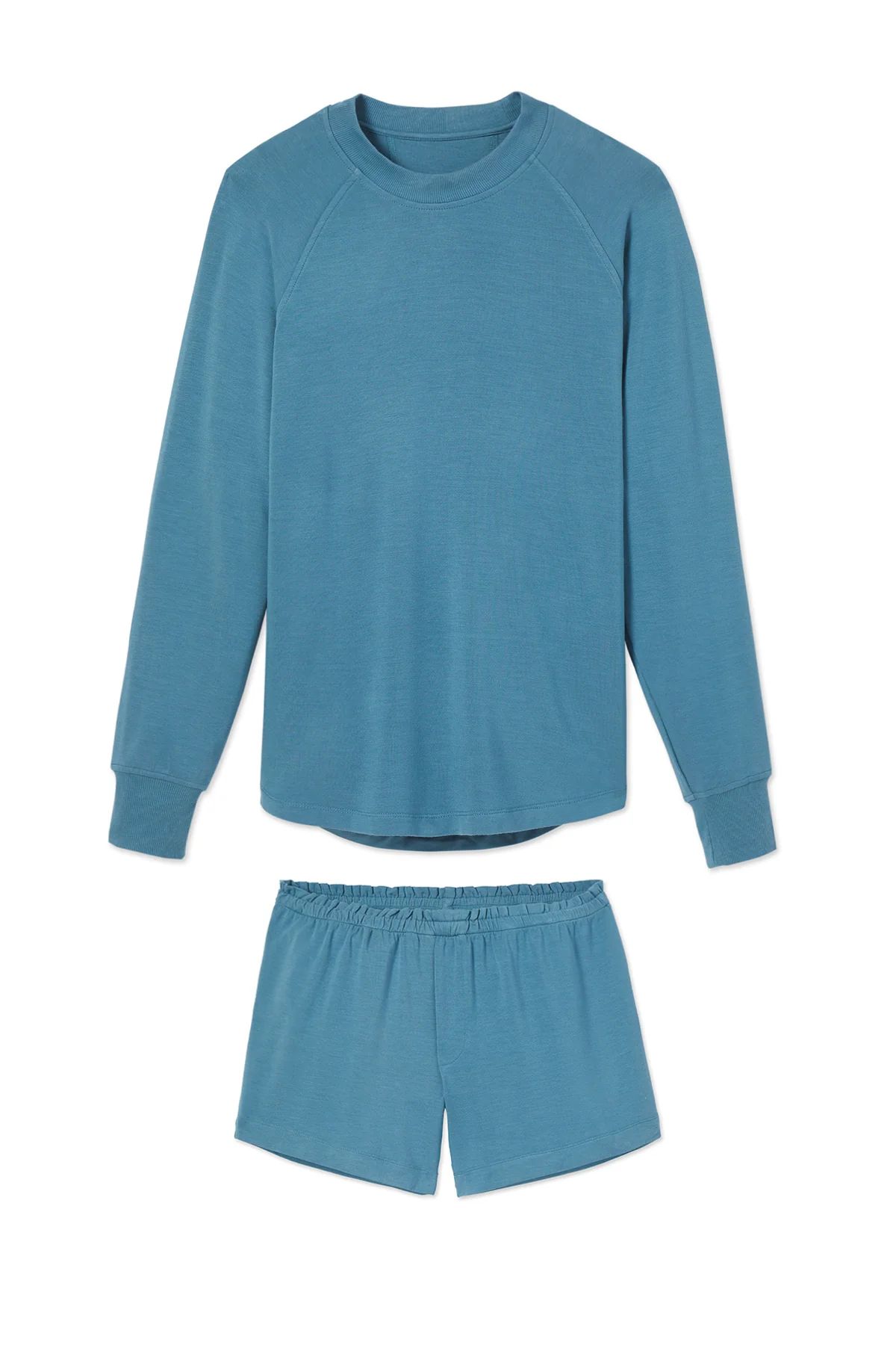 Relax Shorts Set in Steel Blue | LAKE Pajamas