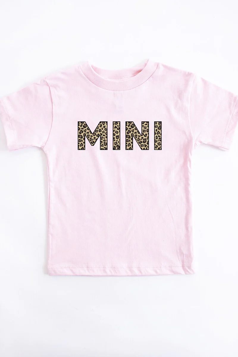 Mini Animal Print Youth Tee Pink | The Pink Lily Boutique