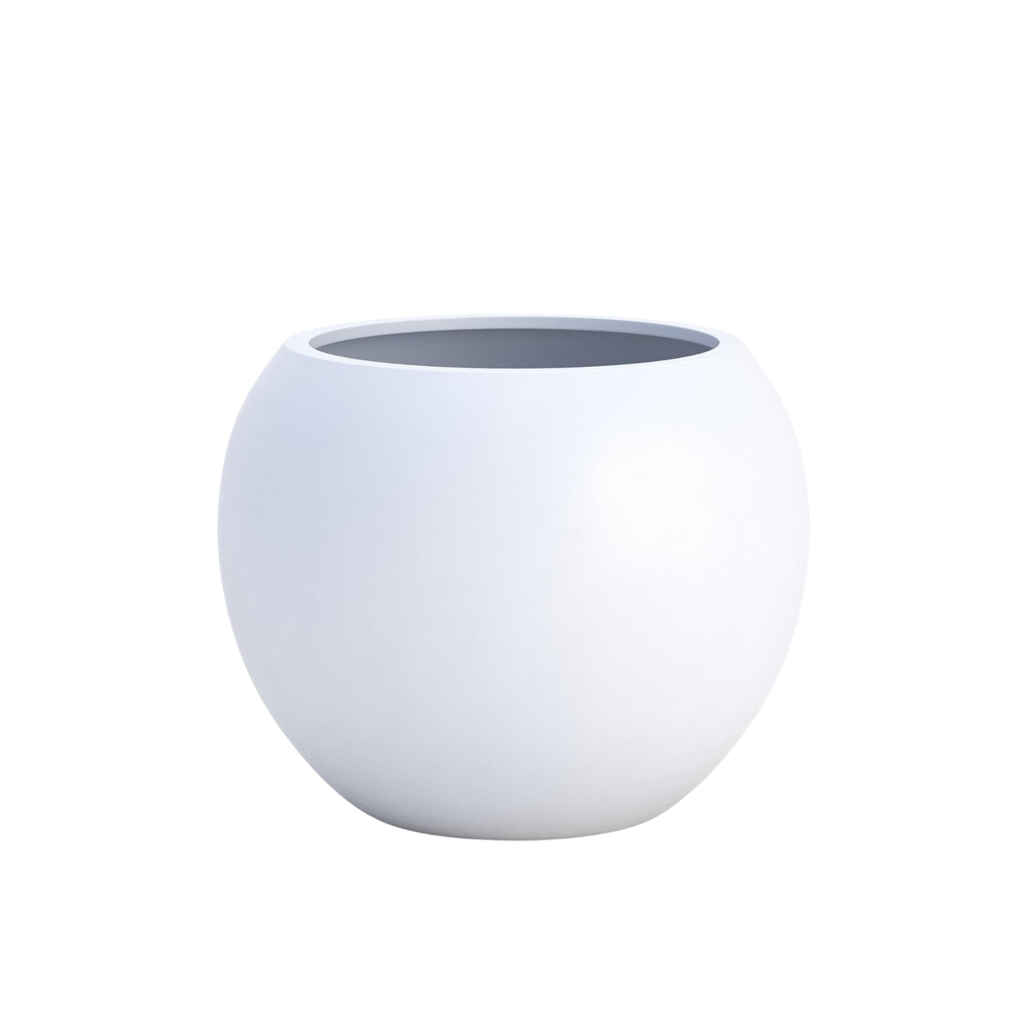 DTY Signature Mount Sherman 1-Piece Fiberstone Planter for Indoor/Outdoor, White, 13.5" H x 17" D... | Amazon (US)