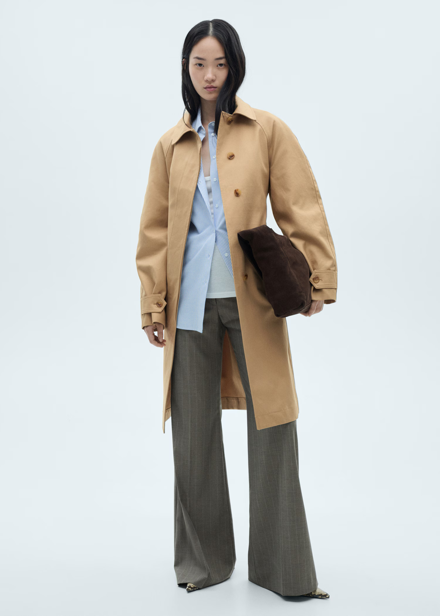 Cotton trench coat with belt - Women | MANGO USA | Mango (US/MX/AU)