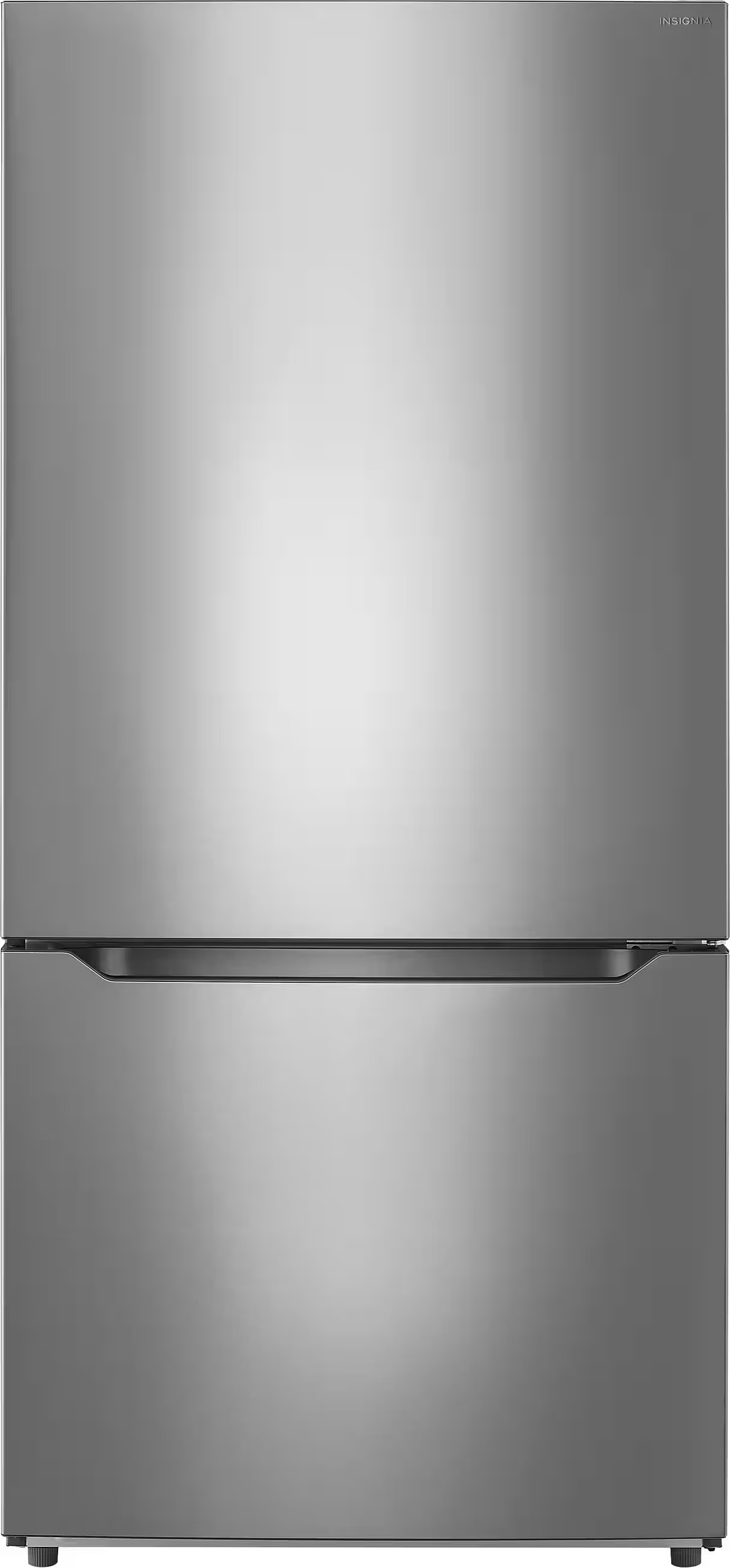 Insignia™ 18.6 Cu. Ft. Bottom Freezer Refrigerator with ENERGY STAR Certification Stainless Ste... | Best Buy U.S.