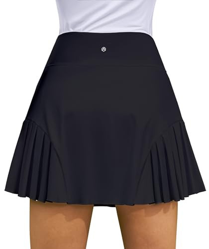 ATTRACO Athletic Golf Skorts Skirts for Women 15.6" Workout Tennis Skirts Black Activewear Skorts for Running S | Amazon (US)