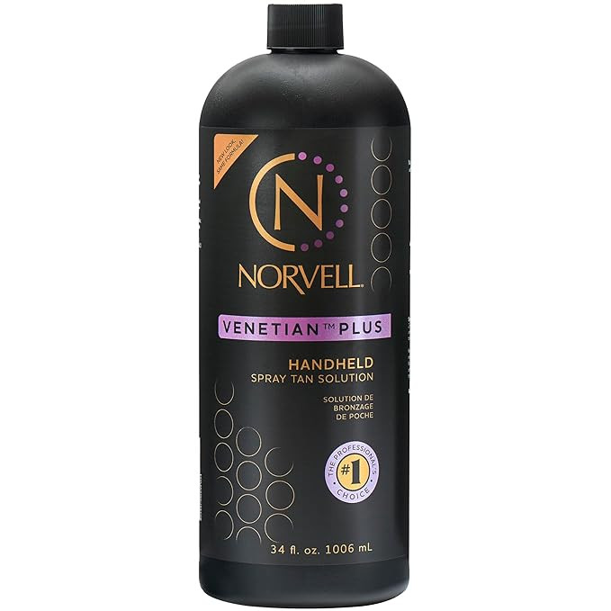 Norvell Premium Professional Sunless Tanning Spray Tan Solution - Venetian Plus, 1 Liter | Amazon (US)