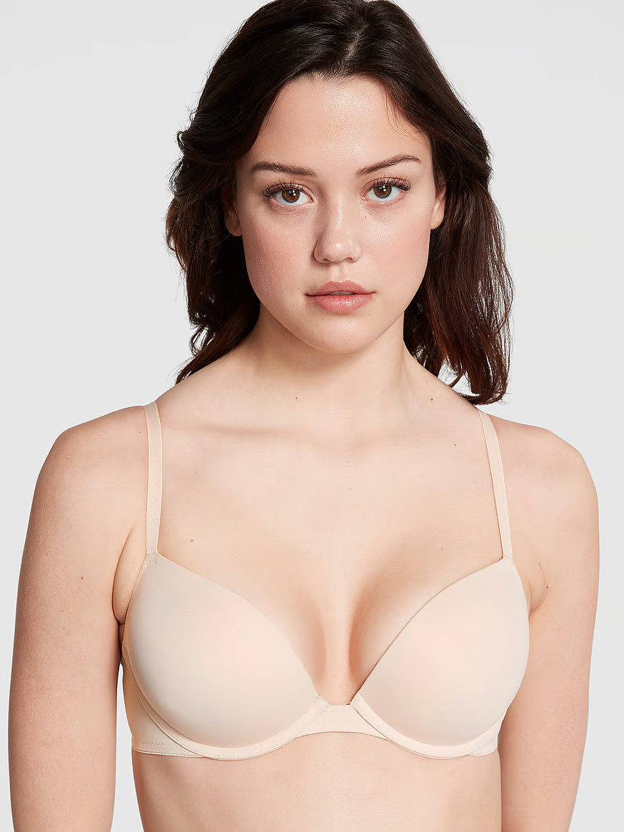 Buy Wear Everywhere Super Push-Up Bra, Marzipan - Order Bras online - PINK US | Victoria's Secret (US / CA )