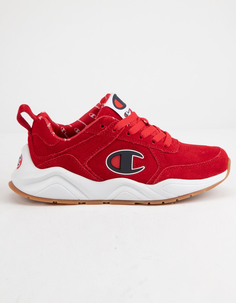 CHAMPION Life 93 Eighteen C Logo Scarlet Suede Boys Shoes | Tillys