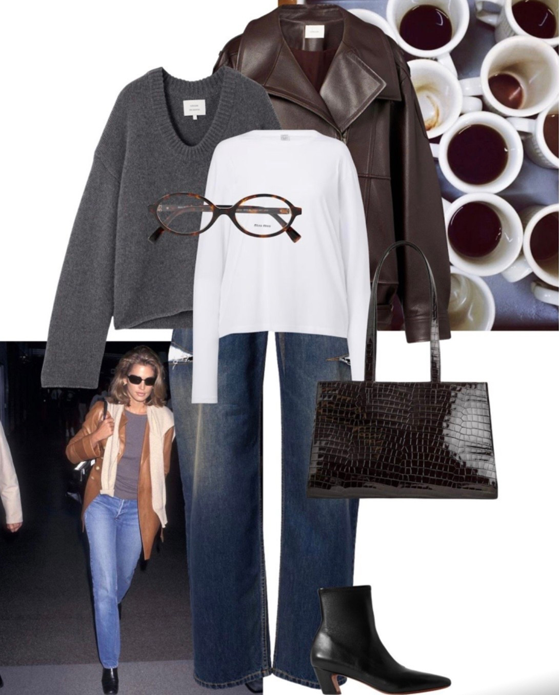 A Grey Knit teamed with jeans and a leather bomber jack and boots


#LTKuk #LTKwinter #LTKstyletip