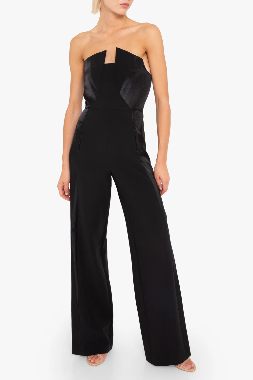 Lena Color Block Jumpsuit | Black Halo