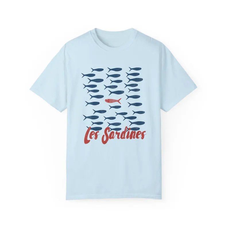 Les Sardines Shirt Vintage Style Tinned Fish Fisherman Aesthetic Coastal Granddaughter Summer Oce... | Etsy (Global)