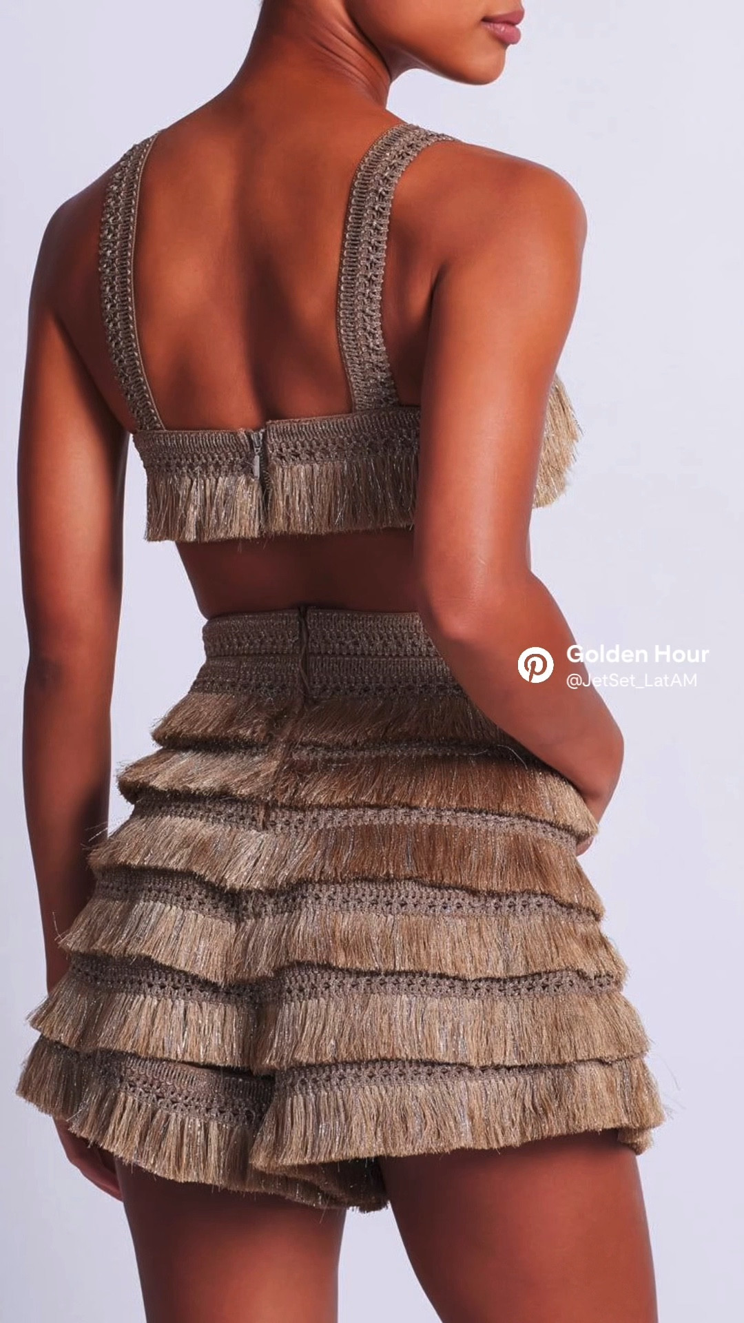 PatBO Gold Metallic Fringe Maxi Skirt | Luxury Resort Outfit

PatBO Metallic Fringe Maxi Skirt in gold, styled for elevated resort wear and Latin American luxury destinations. Features shimmering fringe tiers and handcrafted Brazilian detailing. Perfect for beach clubs, warm evenings, and glamorous vacation style. Curated by Jet Set LatAM.


#LTKHoliday #LTKGiftGuide #LTKBeauty