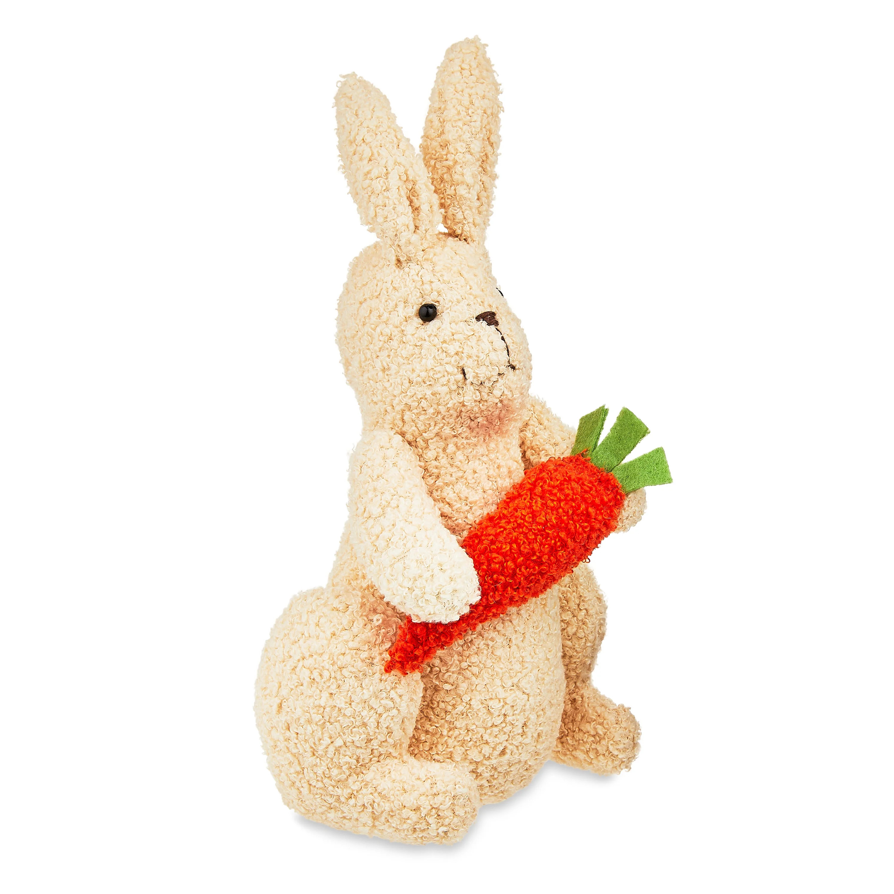 Easter Tan Boucle Bunny Tabletop Decoration, Way To Celebrate | Walmart (US)