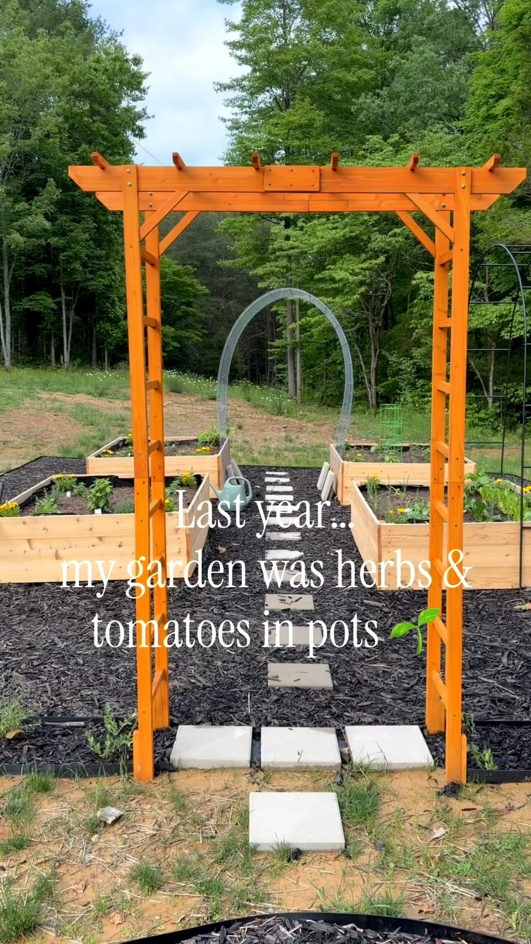 The garden is finally planted and growing 🌿

This year I really wanted to create a space that felt beautiful and practical… somewhere that encourages slowing down, getting outside, and growing even a little bit of your own food.

A container tomato plant counts.
A pot of herbs counts.
One raised bed counts.

Start small and grow from there 🤍

I’ll link some of my favorite garden pieces I’ve been using this season — raised bed essentials, watering tools, planters, and garden favorites 🌱

#raisedbedgarden #growyourownfood in#moderncottage #kitchengarden #wayfaircreator #wayfairelevate #ad @Wayfair #outdoor #gardeninspiration #cedargardenbeds”

#LTKdayinmylife #LTKSeasonal #LTKHome