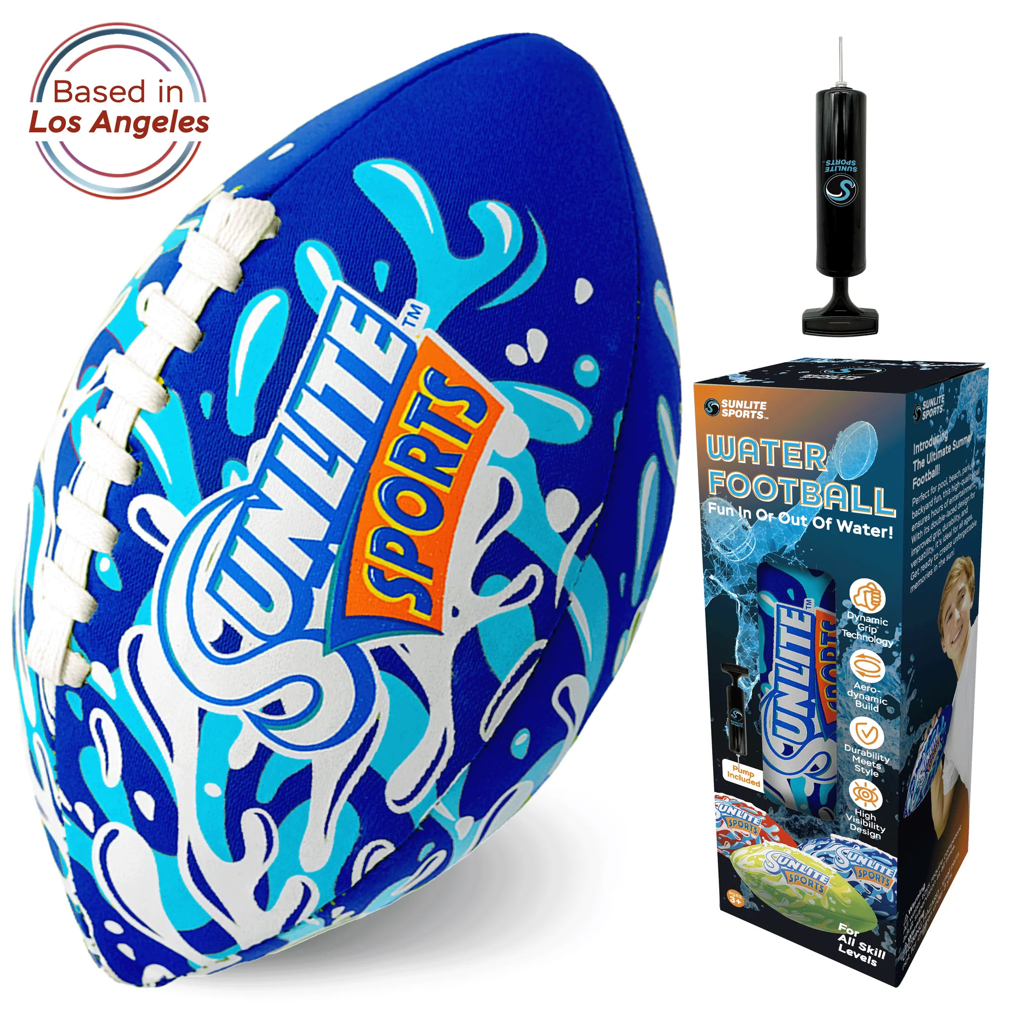 Sunlite Sports Waterproof Football for Lawn Backyard Pool Beach Lake Park Water Toy, Outdoor Play... | Walmart (US)