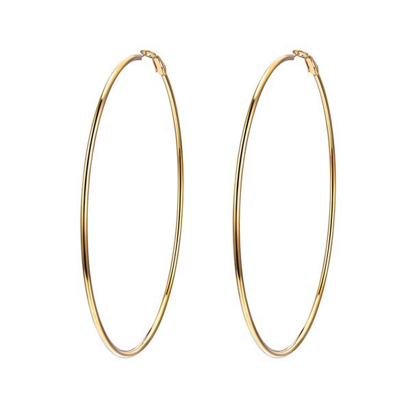 PROSTEEL Oversize Hoop Earrings 100mm Round Vintage Big Women Gold Earring | Walmart (US)
