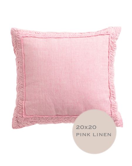 pink linen pillows for spring on sale

#LTKhome #LTKsalealert #LTKfindsunder50