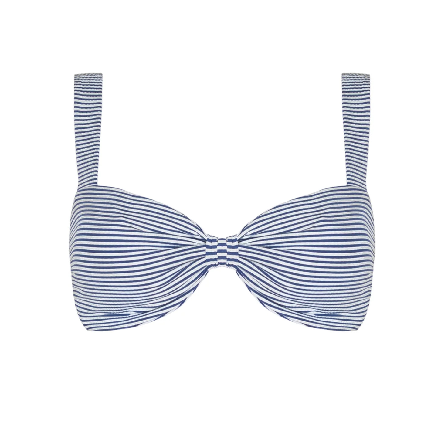 women's harbor stripe knot bikini top | Minnow