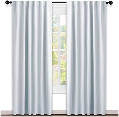 NICETOWN Living Room Darkening Curtain Panels - (Cloud Grey) W52 x L95, 2 PCs, Back Tab & Rod Poc... | Amazon (US)