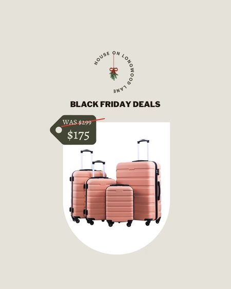 Black Friday Deals! Save 41% OFF this Lightweight Hardshell Luggage Set! Comes in multiple colors and is the lowest price point its been for over a month! Perfect gift for the travel buddy in your life! 

#LTKHoliday #LTKSeasonal #LTKsalealert