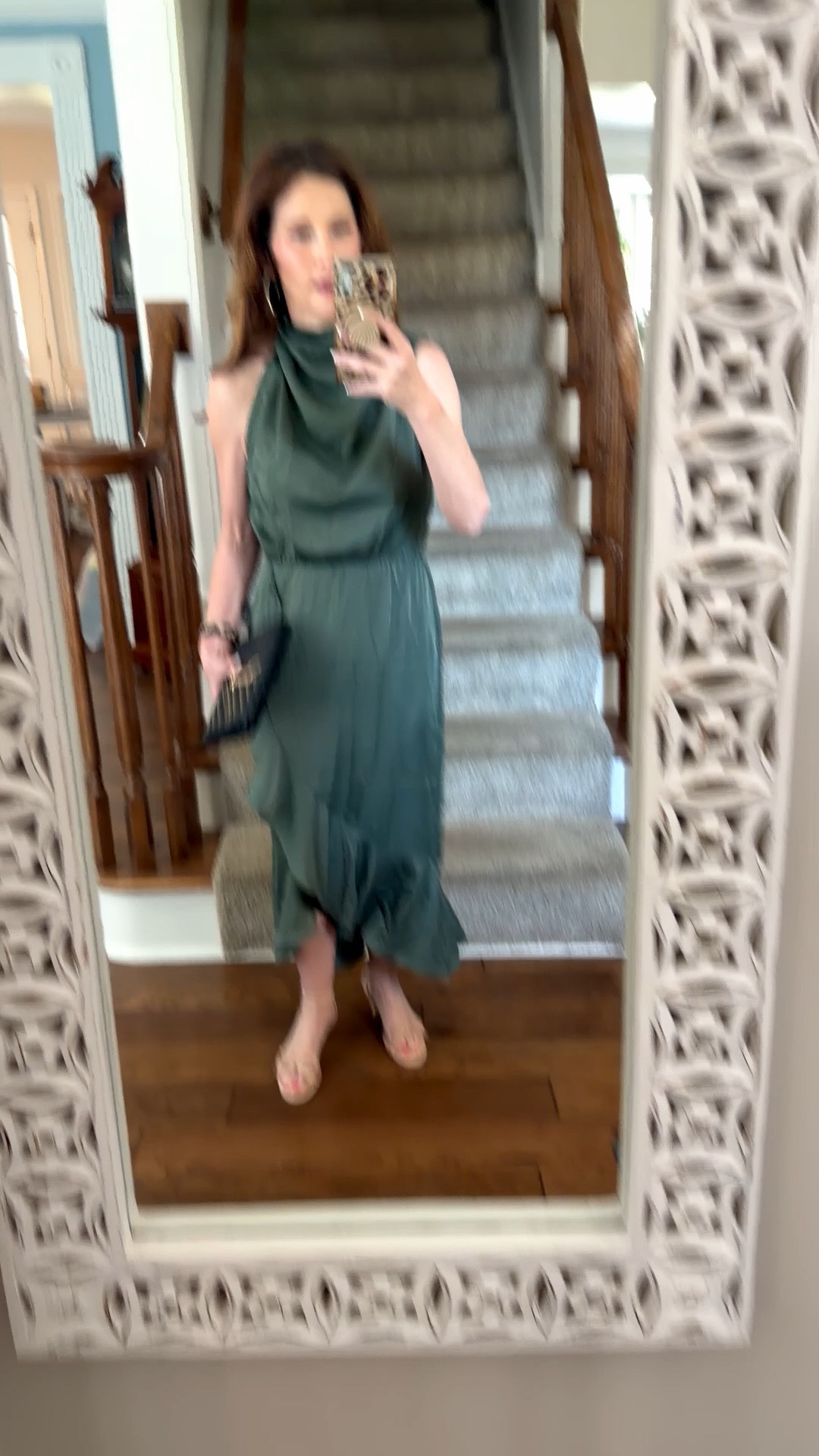 Wedding guest dress. My steamer broke or I would have it perfectly steamed, but I’ll also link the steamer that I love.￼

This entire look is affordable and from Amazon!! 

#LTKOver40 #LTKstorytime #LTKWedding