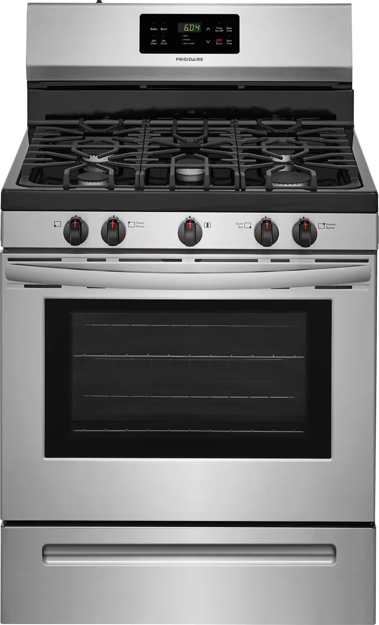 Frigidaire Self-Cleaning Freestanding Gas Range Stainless Steel FFGF3054TS - Best Buy | Best Buy U.S.