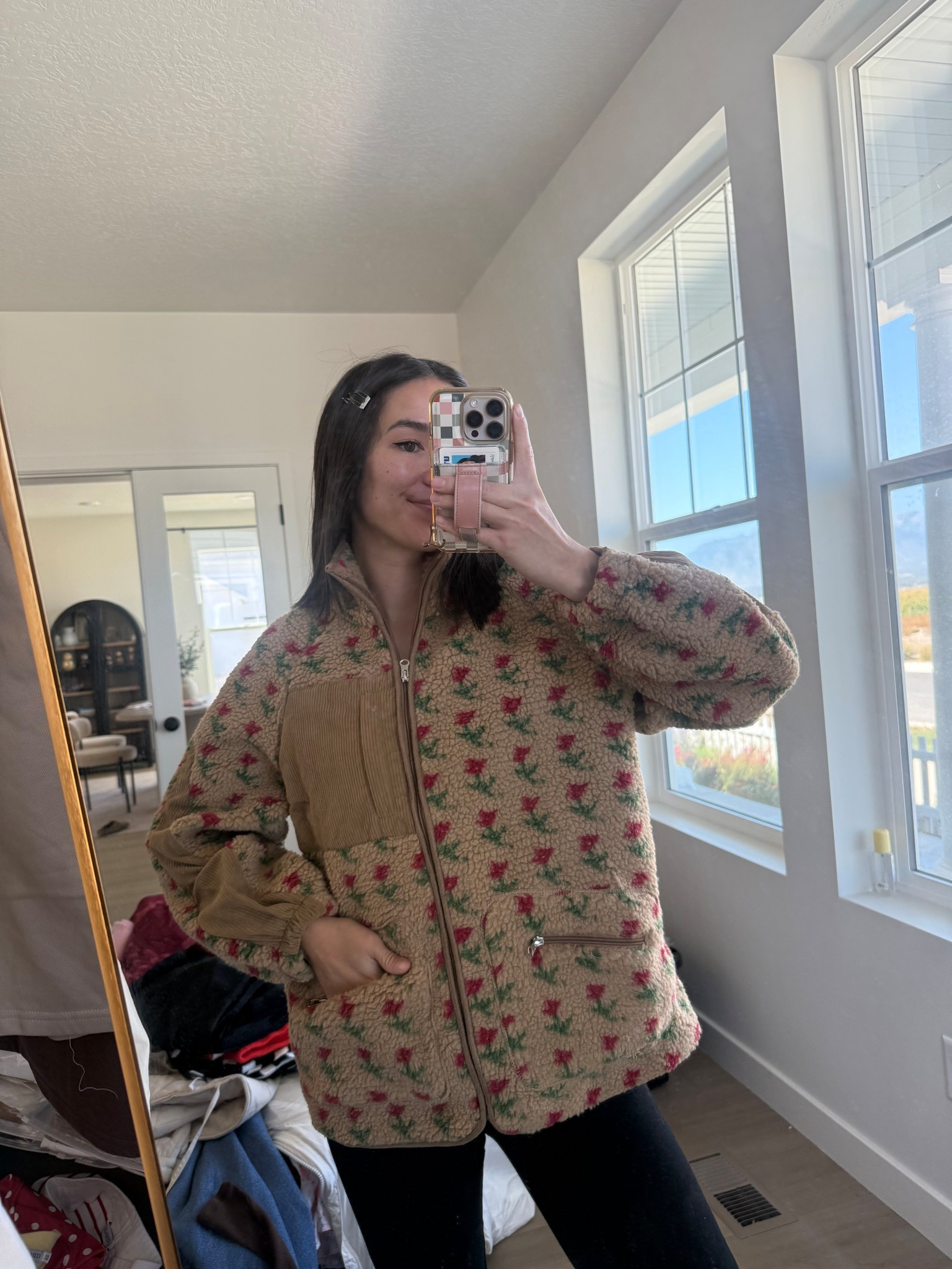 Cute Sherpa jacket for fall 

#LTKTall #LTKMidsize #LTKFindsUnder50