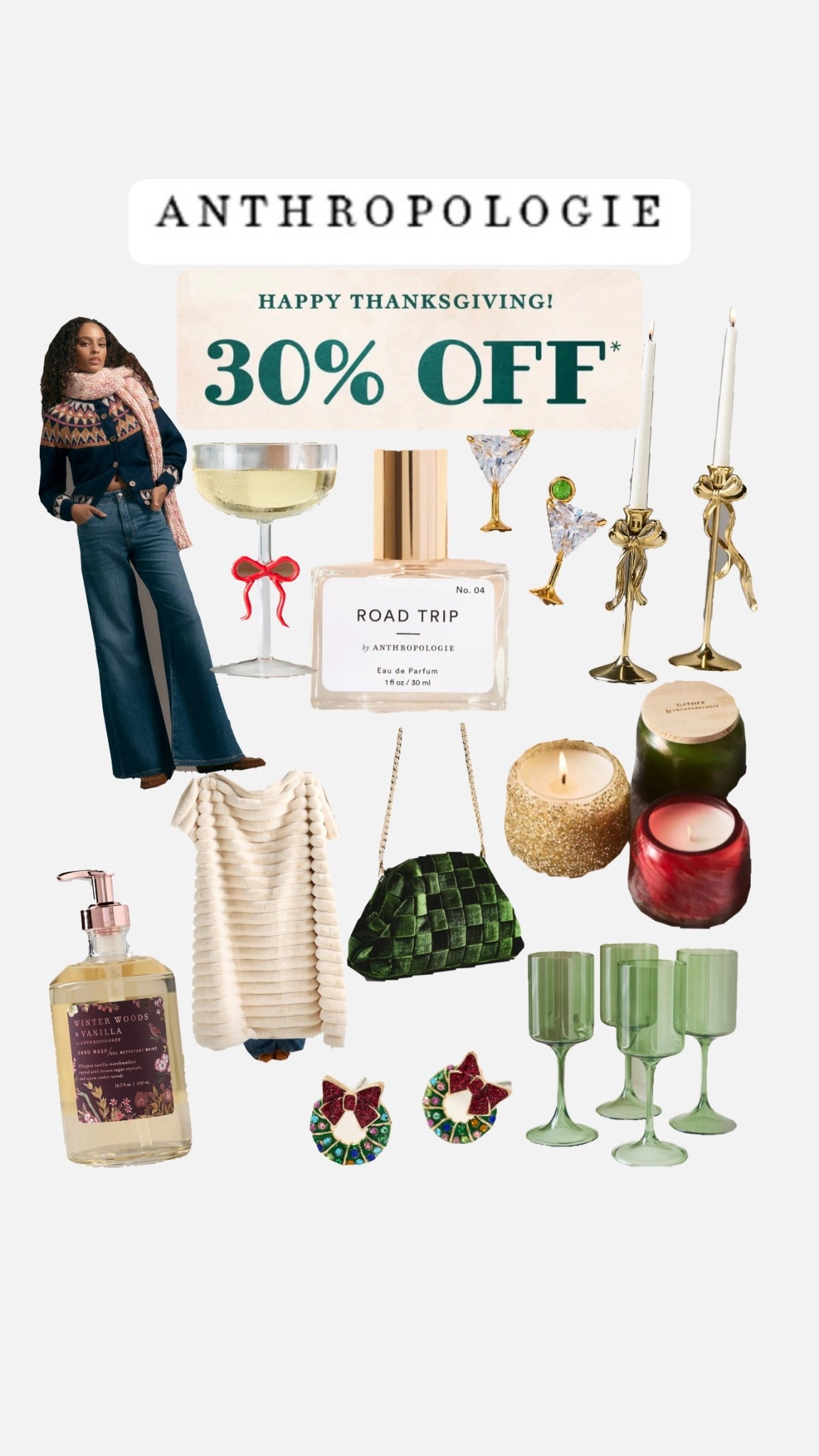 Counter apology is having an amazing Black Friday sale on almost everything, including Home, fashion, accessories, candles, bedding, perfume, kitchen appliances, earrings, bags, jeans, throw blankets, wine glasses, drink ware, furniture , vanities, bath and so many gift ideas! I absolutely love their Christmas candles. They smell divine. Everything I included in this post is cute, trendy, or unique. So many textures and beautiful, rich colors. Boho. Velvet. Mom style. Home decor. Wine. Coffee. Cozy. Jewelry. Christmas. Fashion. Women’s. Gifts for her. Anthro. 

#LTKCyberWeek #LTKGiftGuide #LTKHome