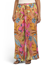 Printed Challis Wide Leg Swim Cover-up Pants | Cover-ups | Marshalls | Marshalls
