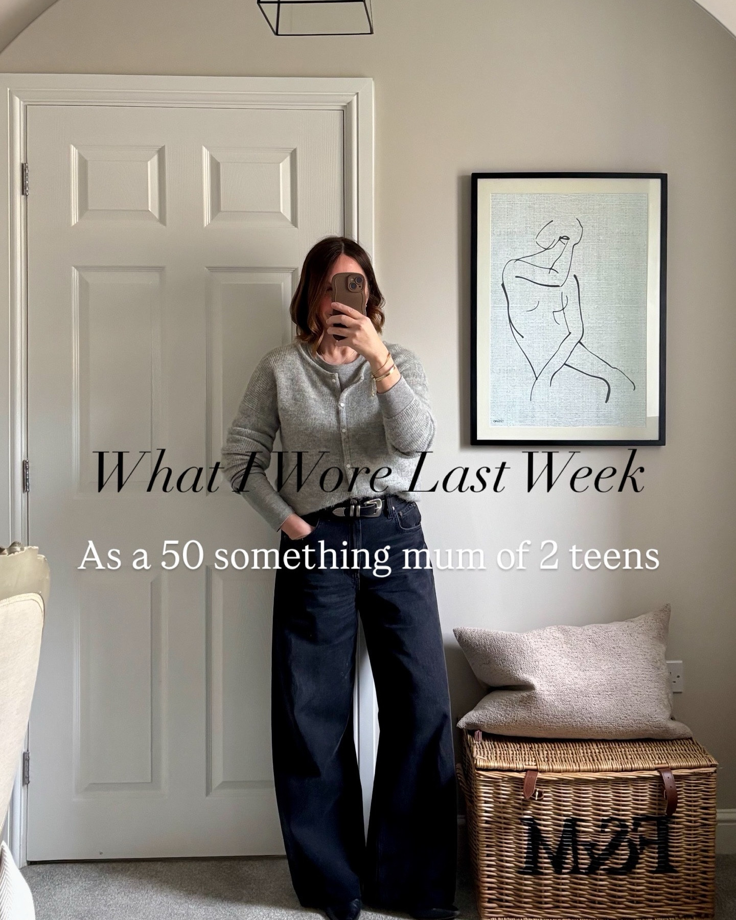 What I wore Last week as a mum of 50 something of 2 teens 

SIZING
varley sets - MEDIUM in tops SMALL in bottoms (28 inch inseam in wide legs) 
Gaspard - MEDIUM 
Trench - MEDIUM 
jeans - both the low curve & 90s pinch run generous take your normal size for a relaxed fit or size down for a snugger fit. 
A&F pale blue wide legs TTS 28 
T-shirts - MEDIUM

#LTKover50style #LTKstyletip