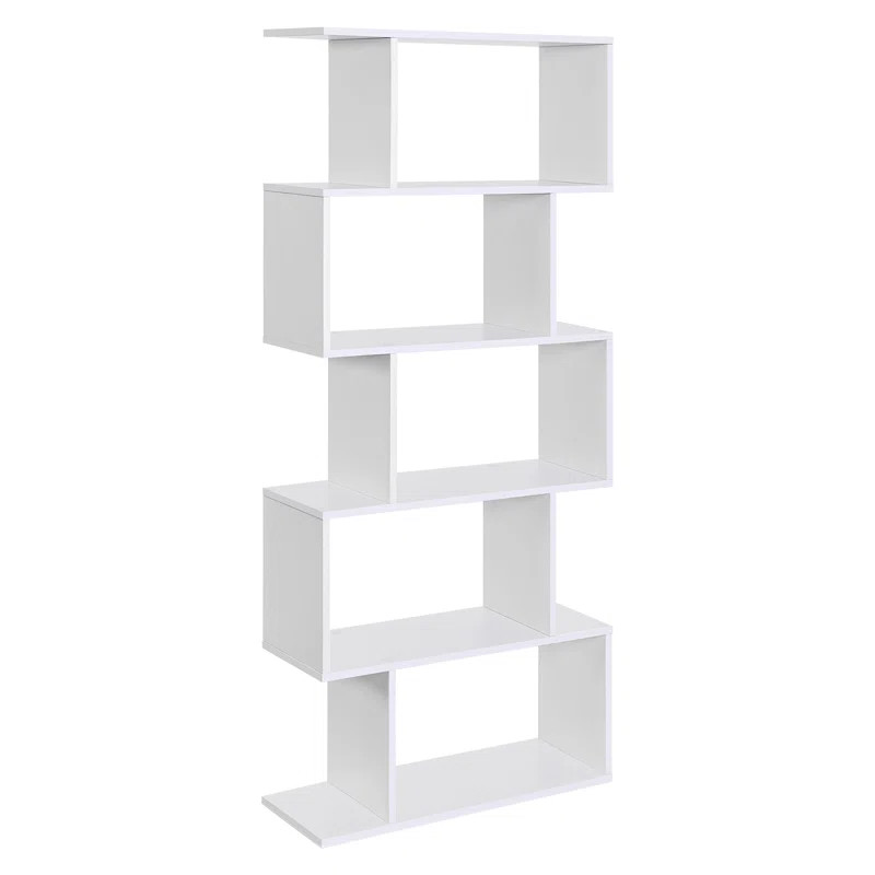 Clarklake Wooden Geometric Bookcase | Wayfair North America