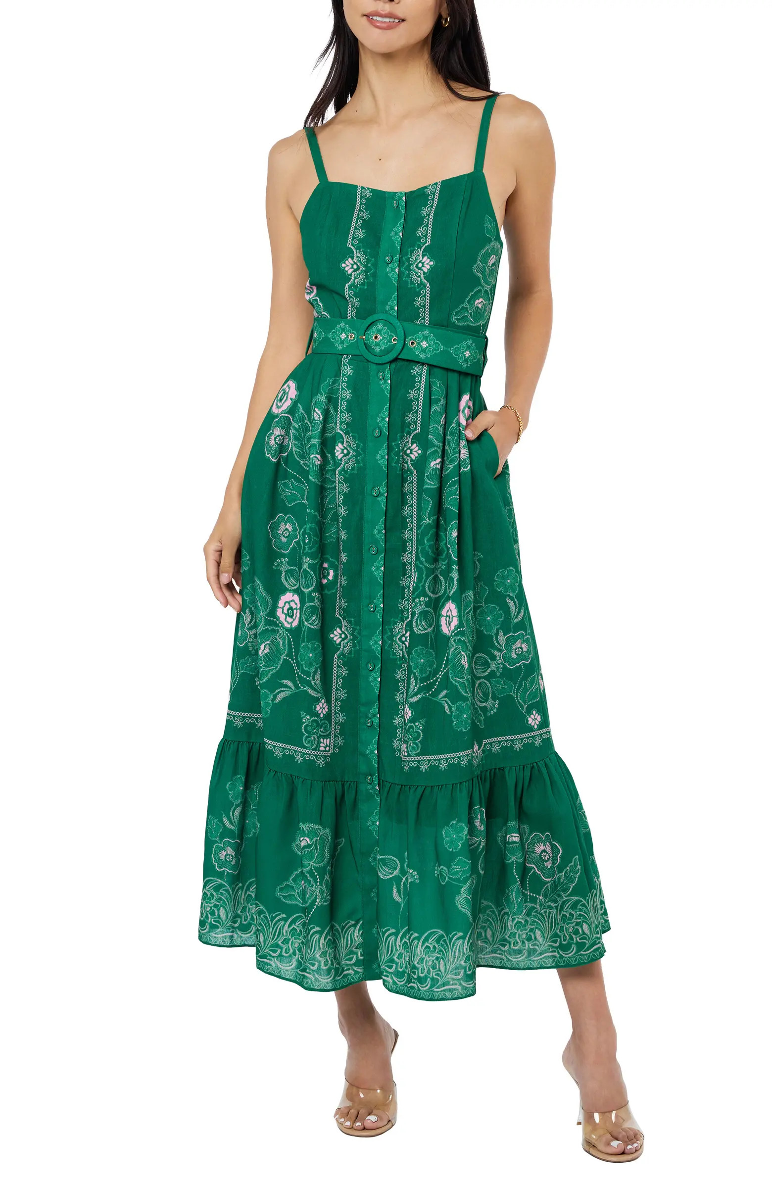 Esme Floral Print Sleeveless Dress | Nordstrom