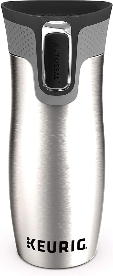 Keurig Contigo Autoseal Coffee Travel Mug, West Loop Vacuum Insulated with Easy-Clean Lid, 14 Oz,... | Amazon (US)