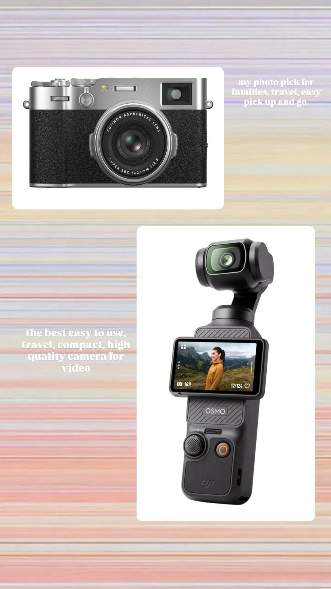 My photo and video camera picks for families, travel, easy grab and go!

#LTKTravel #LTKFamily #LTKKids