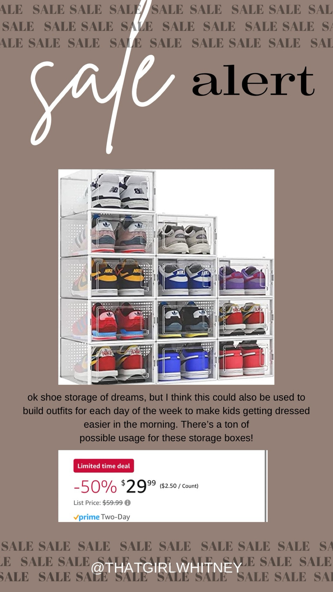 If you’re looking for shoe organization or clothing storage and organization these are a great option !

#LTKhome #LTKfindsunder50 #LTKstyletip