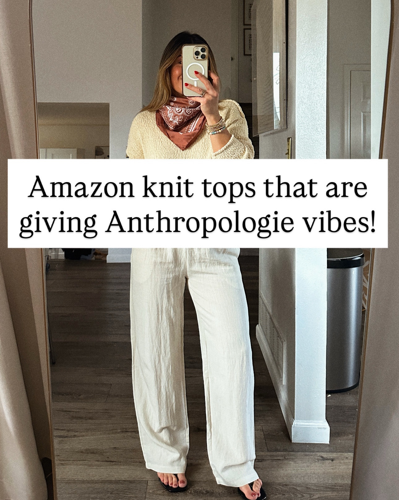 These Amazon knit tops are so cute and look like they are from Anthropologie! The quality on these ones is great! They all run tts, wearing size small in all of them. 
Beige pants size small
Orange pants size small

#LTKPetite #LTKWorkwear #LTKootd