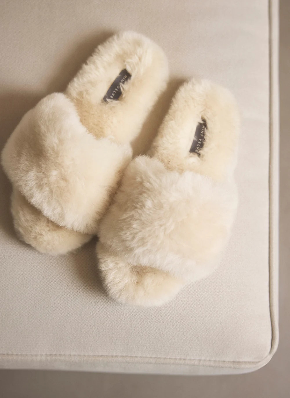 Cream Sheepskin Mule Slippers | Mint Velvet
