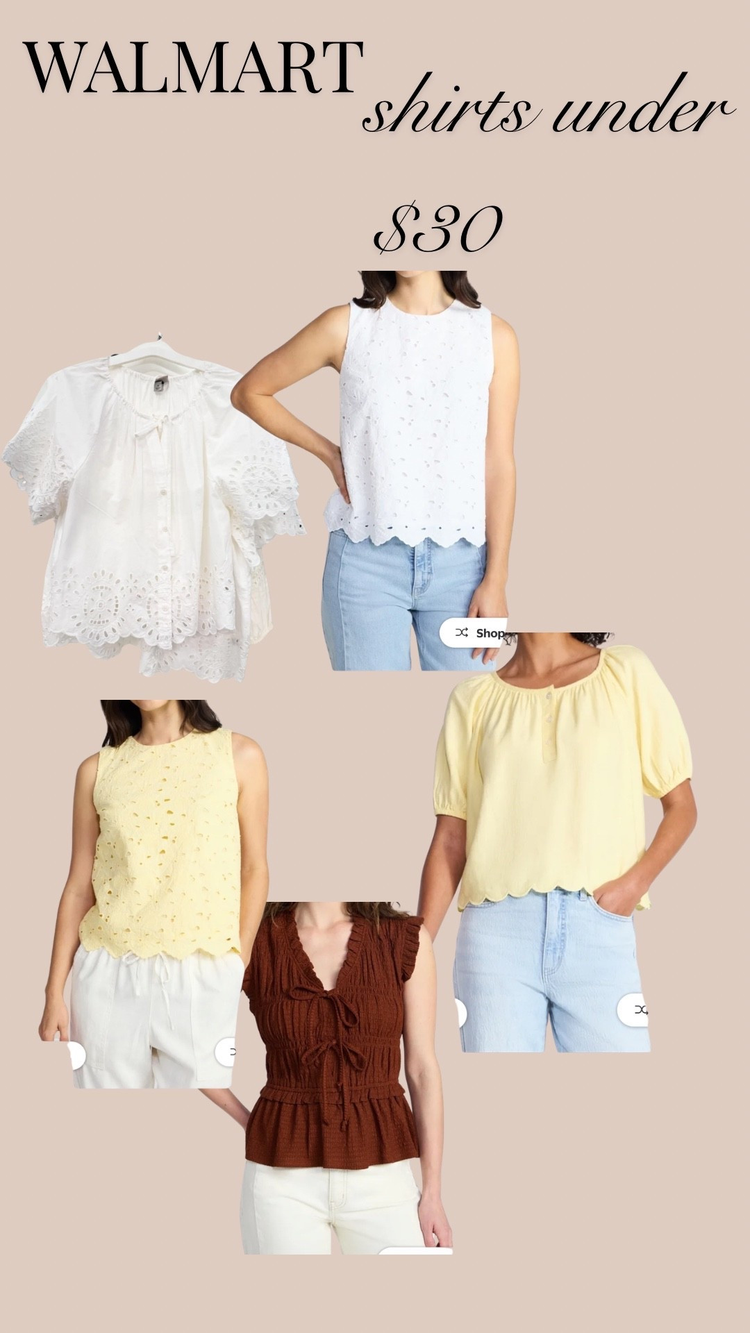 Walmart spring tops!! 