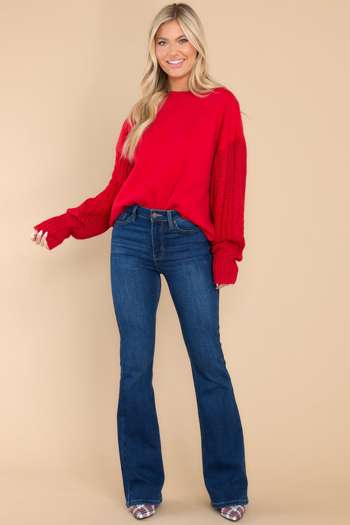 All Of My Love Red Sweater | Red Dress 