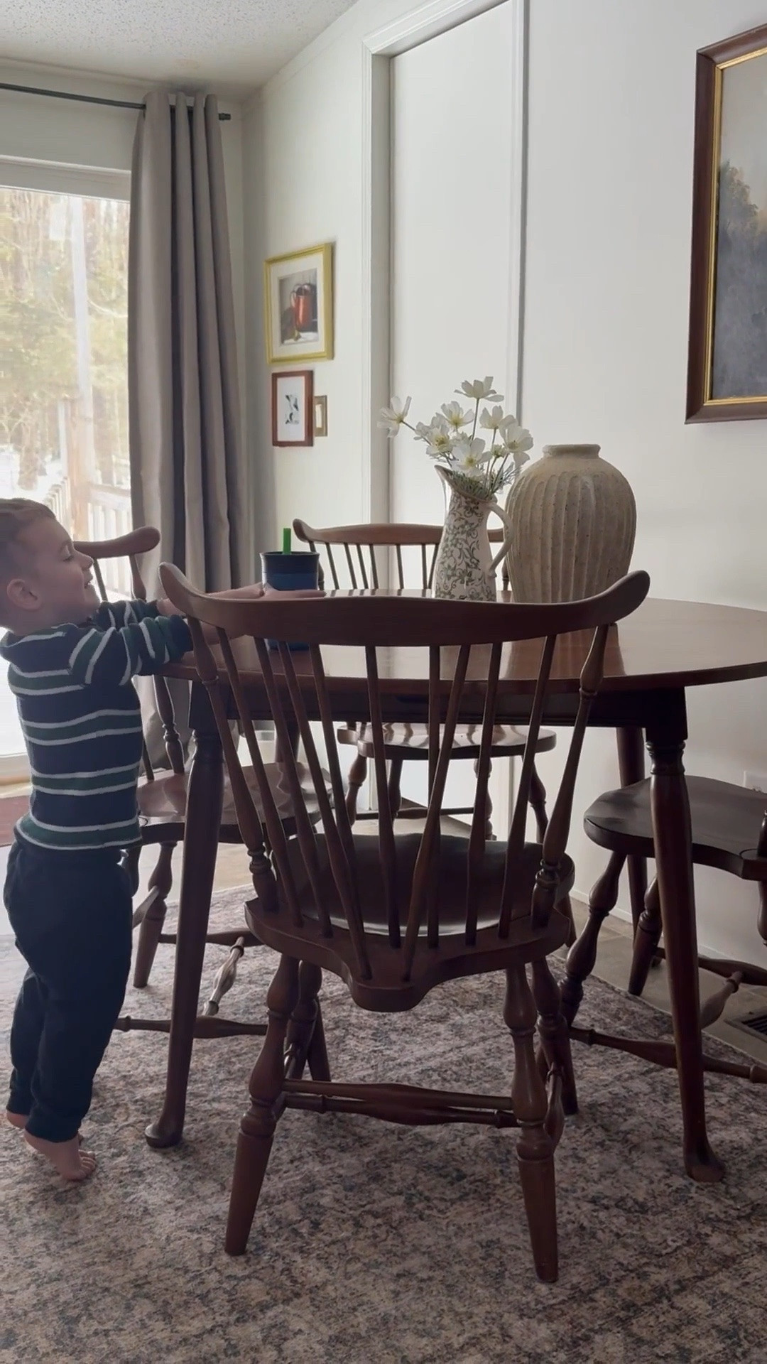Magic what a little paint can do! 
Dining set was passed down from my great aunt, but I’ve linked something similar 

#LTKmomlife #LTKdayinmylife #LTKHome