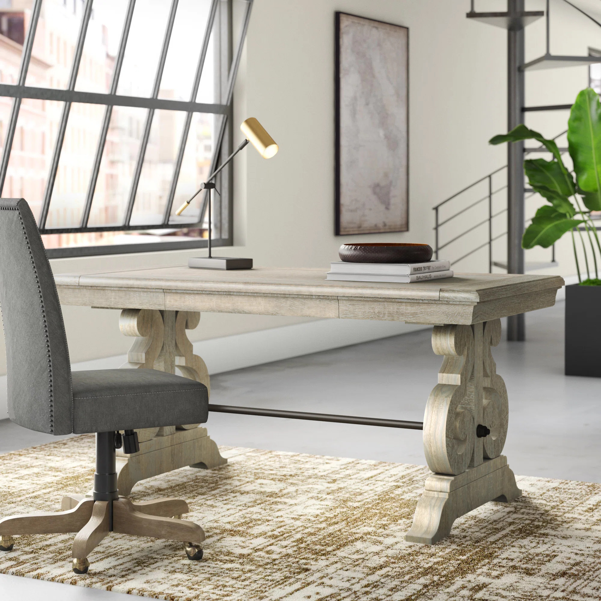 Bethel Solid Wood Writing Desk | Wayfair North America