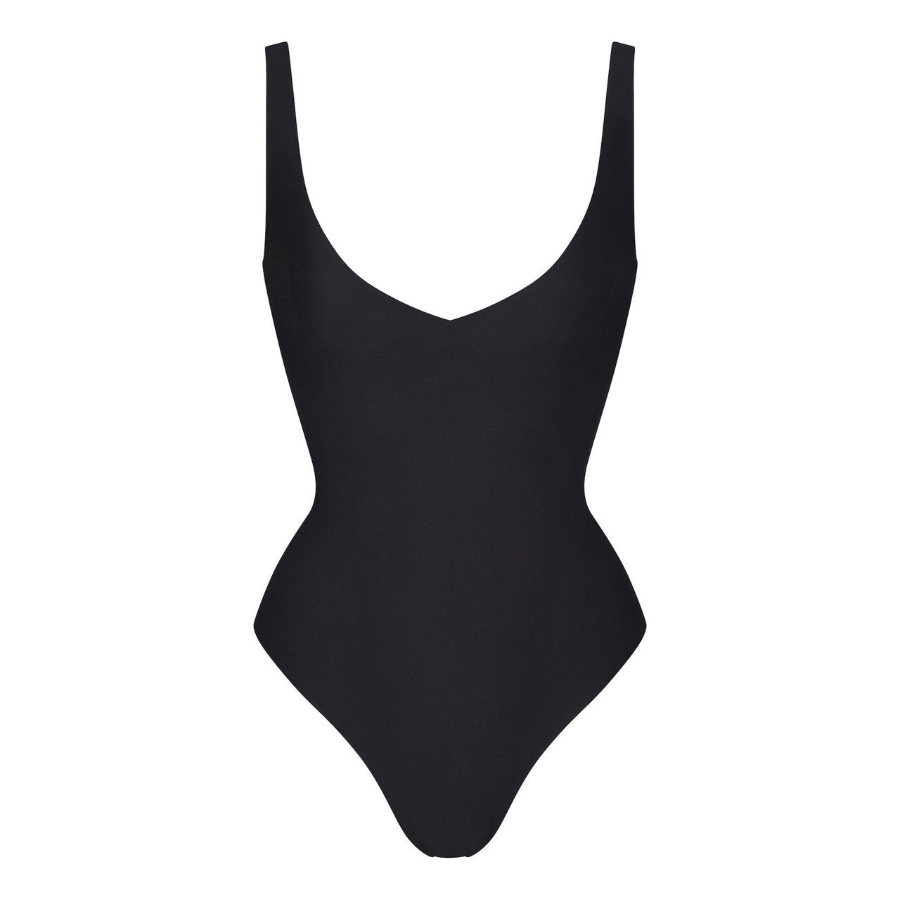 SKIMS Unlined Plunge Thong Bodysuit Onyx - ONYX | Brown Thomas (IE)