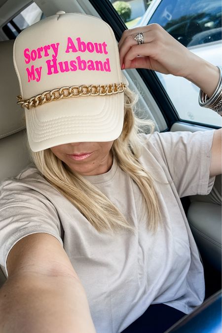 Sorry about my husband! 🙃 To order this hat in the custom request just put “farmhouse husband hat” 

Use code farmhousetofrills for a discount!  🩷 Hat chain sold separately! #etsy #truckerhat #fashiontrend #summerstyle

#LTKGiftGuide #LTKstyletip #LTKfindsunder50