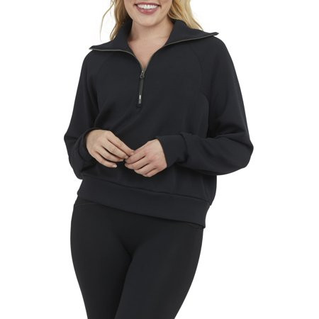 SPANX AirEssentials 1/2 Zip Very Black SM | Walmart (US)