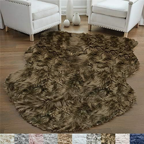 Gorilla Grip Original Premium Faux Sheepskin Fur Area Rug, 2x4, Softest, Luxurious Shag Carpet Ru... | Amazon (US)