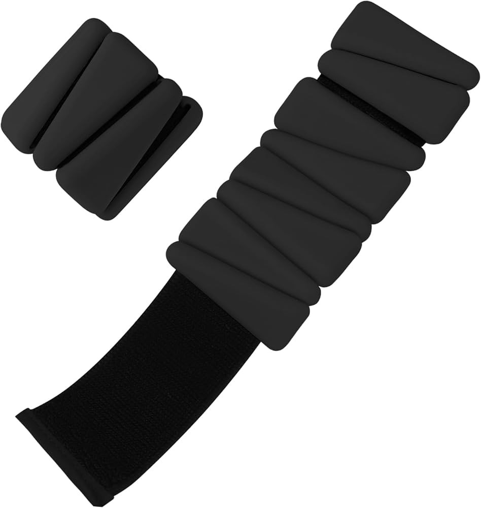 Wrist Weights Set of 2(2Lbs Each), Adjustable Silicone Workout Weights for Women and Men, Wearabl... | Amazon (US)