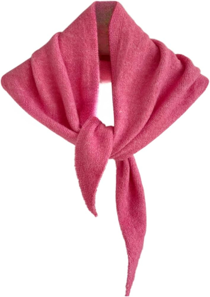 Knit Triangle Scarf Y2k Bandana Head Scarf Aesthetic Accessories | Amazon (US)