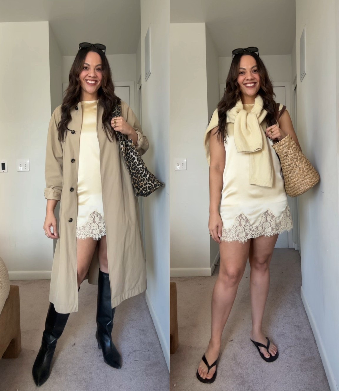 Which styling of this @Reformation  dress do you like best? This is the perfect spring dress for all occasions! #ad 

#LTKstyletip #LTKdresses #LTKcanada