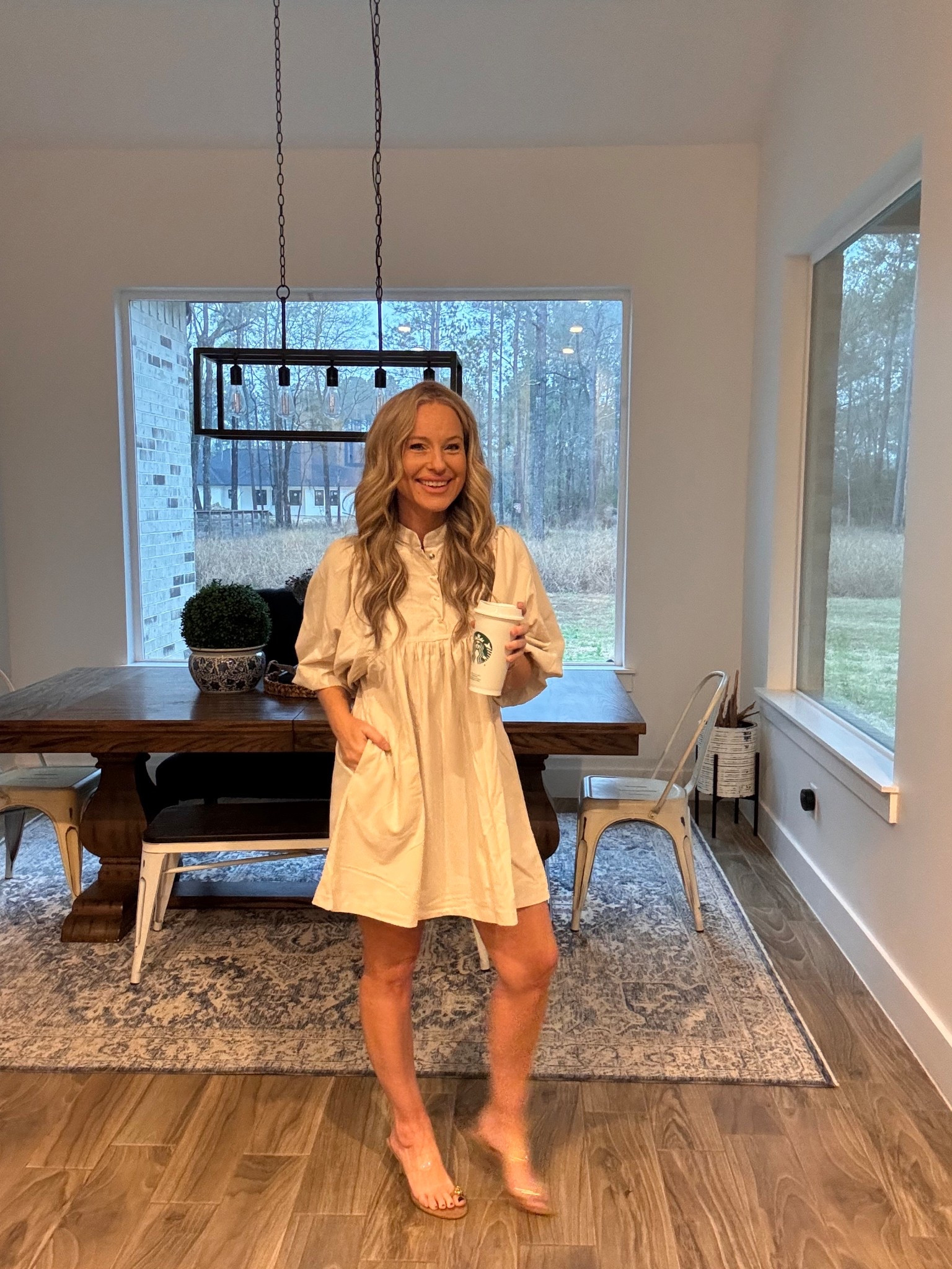 It’s such a cute Amazon dress with pockets and clear pumps  

#LTKOver40 #LTKootd #LTKgrwm